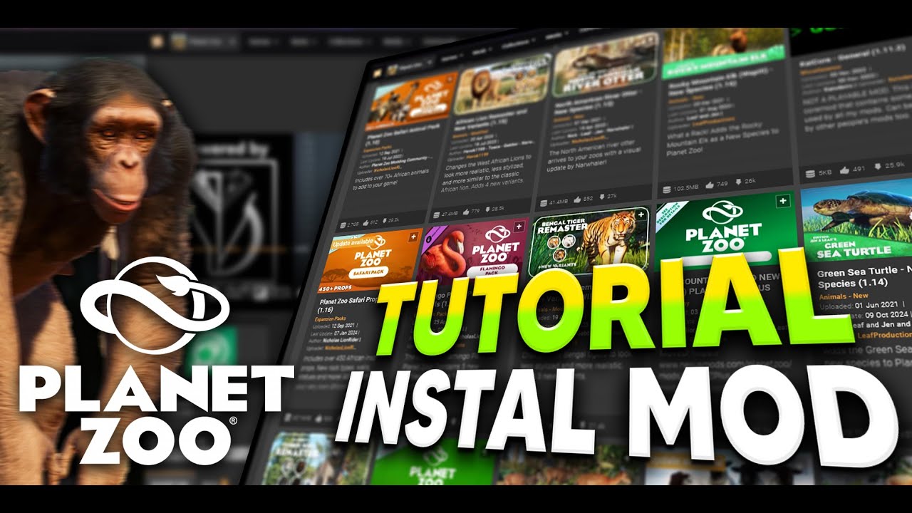 TUTORIAL LENGKAP INSTAL MOD PLANET ZOO!