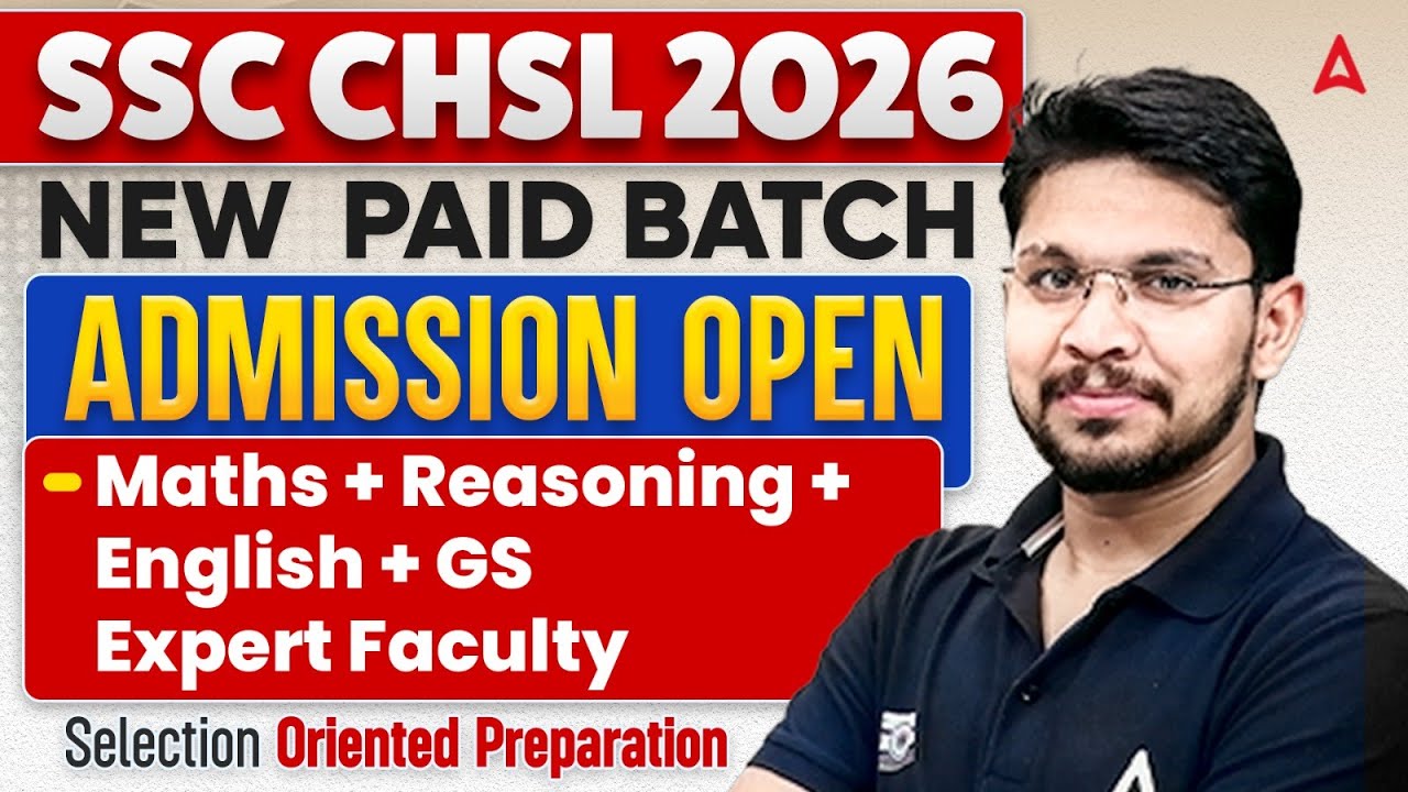 SSC CHSL 2026 New Paid Batch | Admission Open | Expert Faculty & Selection Preparation
