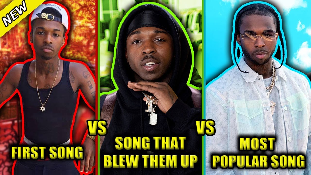 RAPPERS FIRST SONG VS SONG THAT BLEW THEM UP VS MOST POPULAR SONG 2020