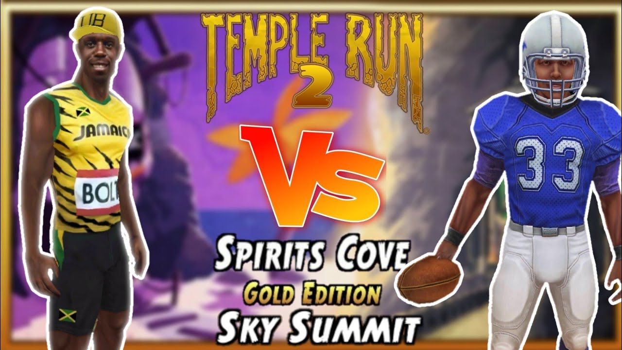 Usain Bolt Champion VS Zack Wonder Spirit Cove Gold Edition Temple Run 2