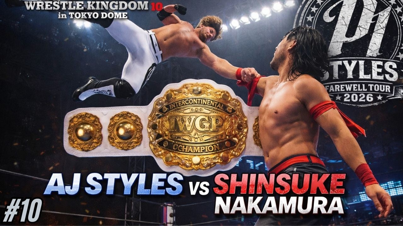 WWE2K25: AJ STYLES FAREWELL TOUR: (WK 10) - AJ STYLES VS SHINSUKA MAKAMURA - IWGP CONTENTIAL TITLE