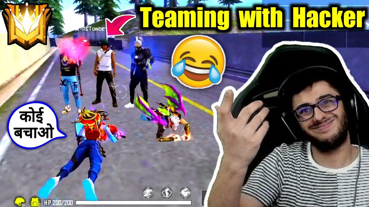 Teaming With Hacker on Grandmaster😂🔥Rarest Moment - Garena Free Fire!!