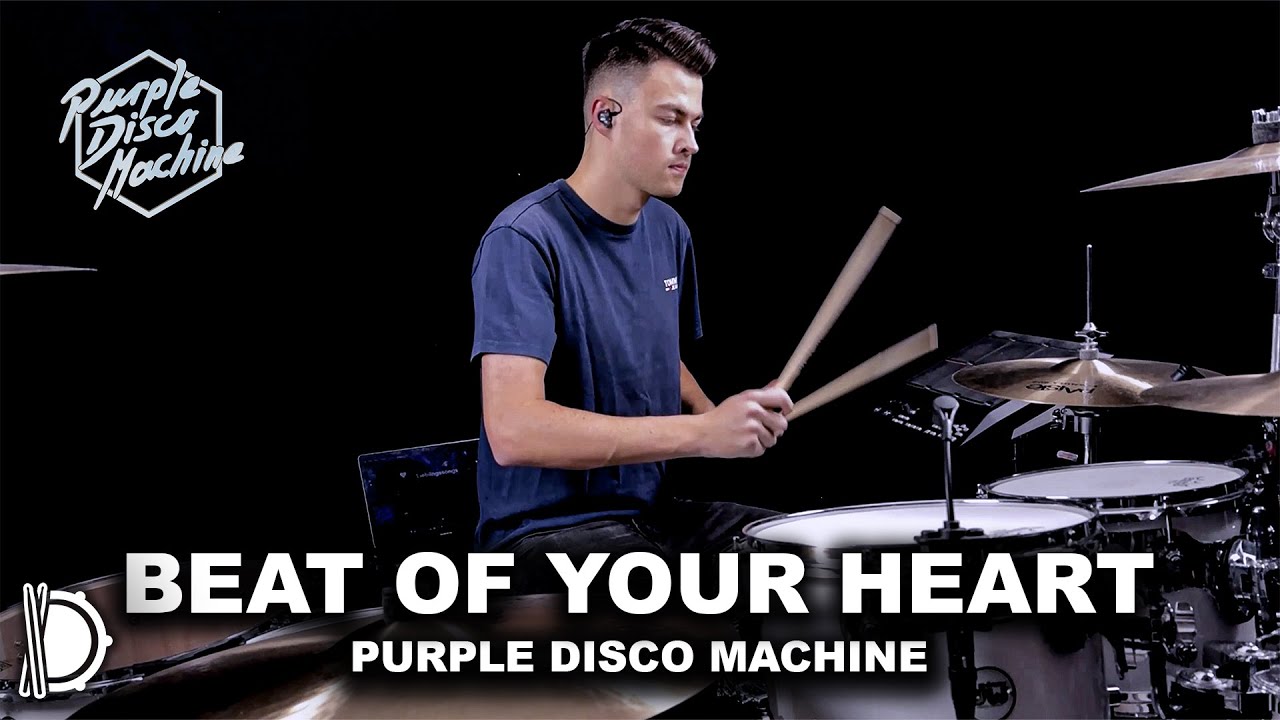 Beat Of Your Heart  - Purple Disco Machine, ÁSDÍS  | Drum Cover