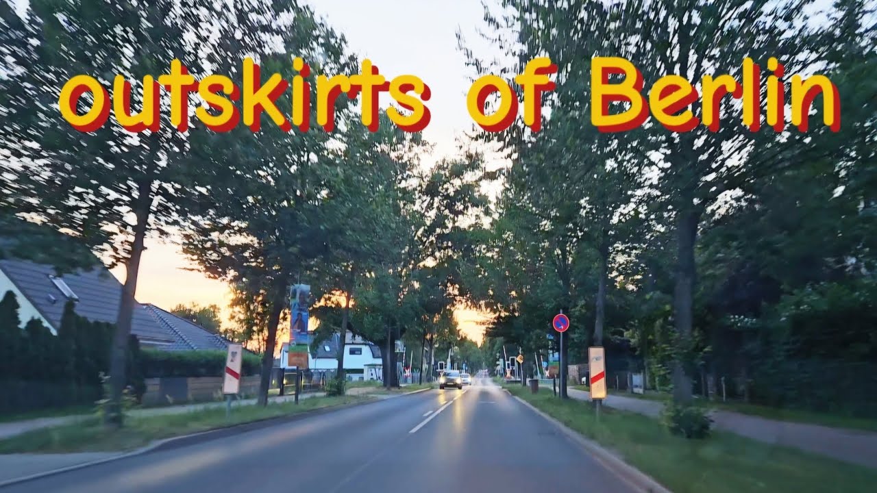 outskirts of Berlin &bull; driving 🚗 ASMR &bull; relaxing video &bull; 4K &bull; Germany 🇩🇪
