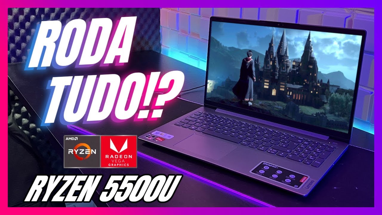 FRITOU! Lenovo Ideapad 3 Ryzen 5 5500u em JOGOS (PESADOS) - RODA TUDO!? Testes Atualizados 2023