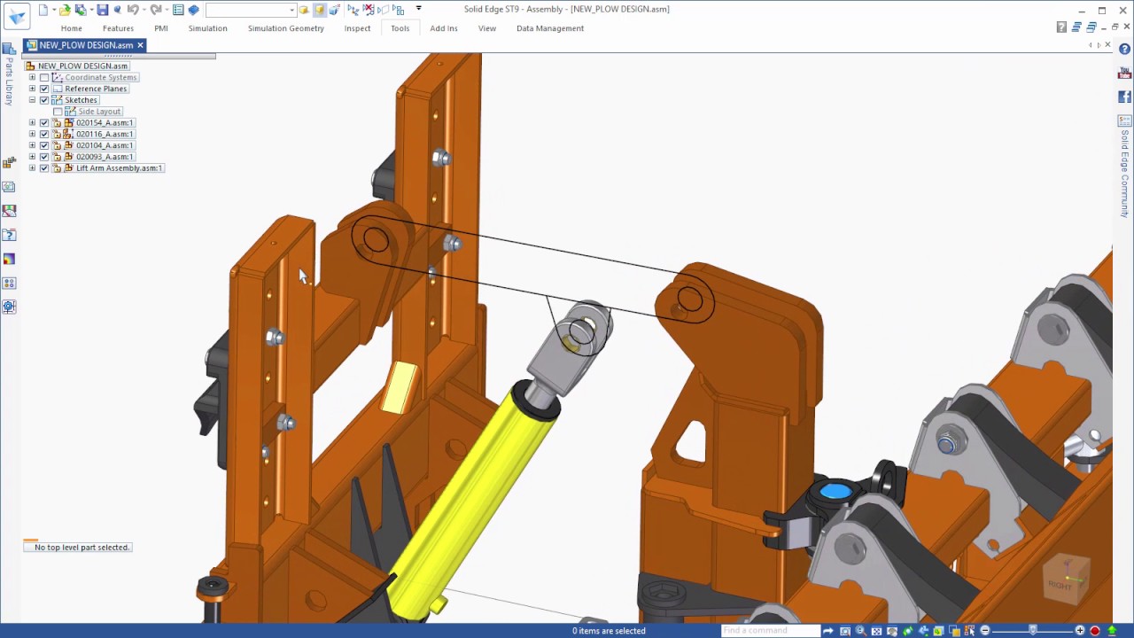 Conceptual Design of Mechanisms in Solid Edge