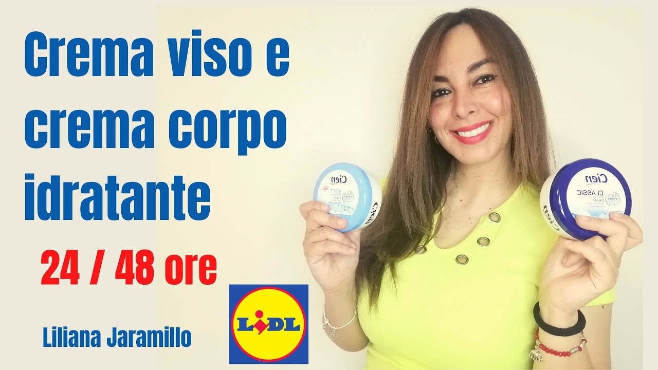 CREMA IDRATANTE CIEN LIDL CLASSIC E SOFT:   VISO E CORPO 24/48 ORE. PER PELLE SECCA, MISTA, GRASSA