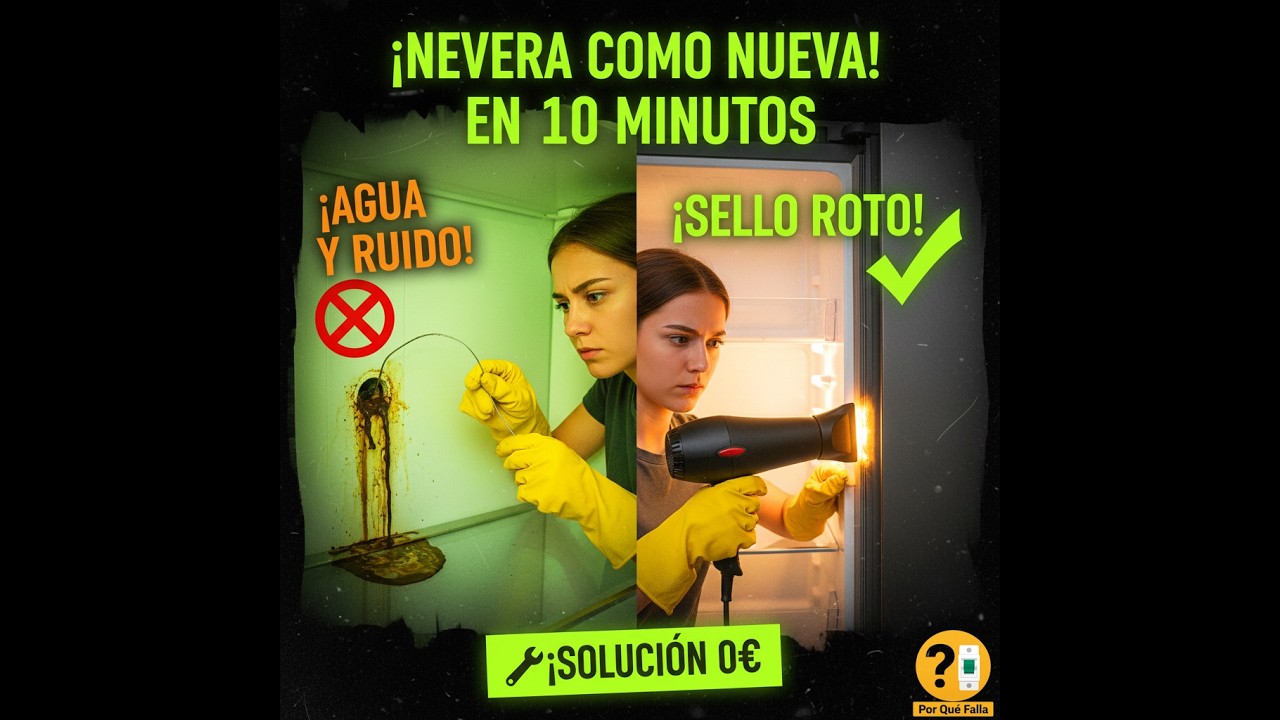¿Por qué falla tu NEVERA? 🧊 Ruido y Agua SOLUCIÓN GRATIS 🛠️✨