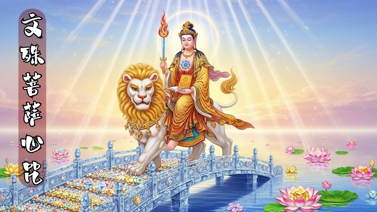 文殊師利菩薩心咒（文殊师利菩萨心咒）— Om Ah Ra Pa Za Na Dhi開顯智慧 · 消除無明 · 心地清明 · 菩提增長