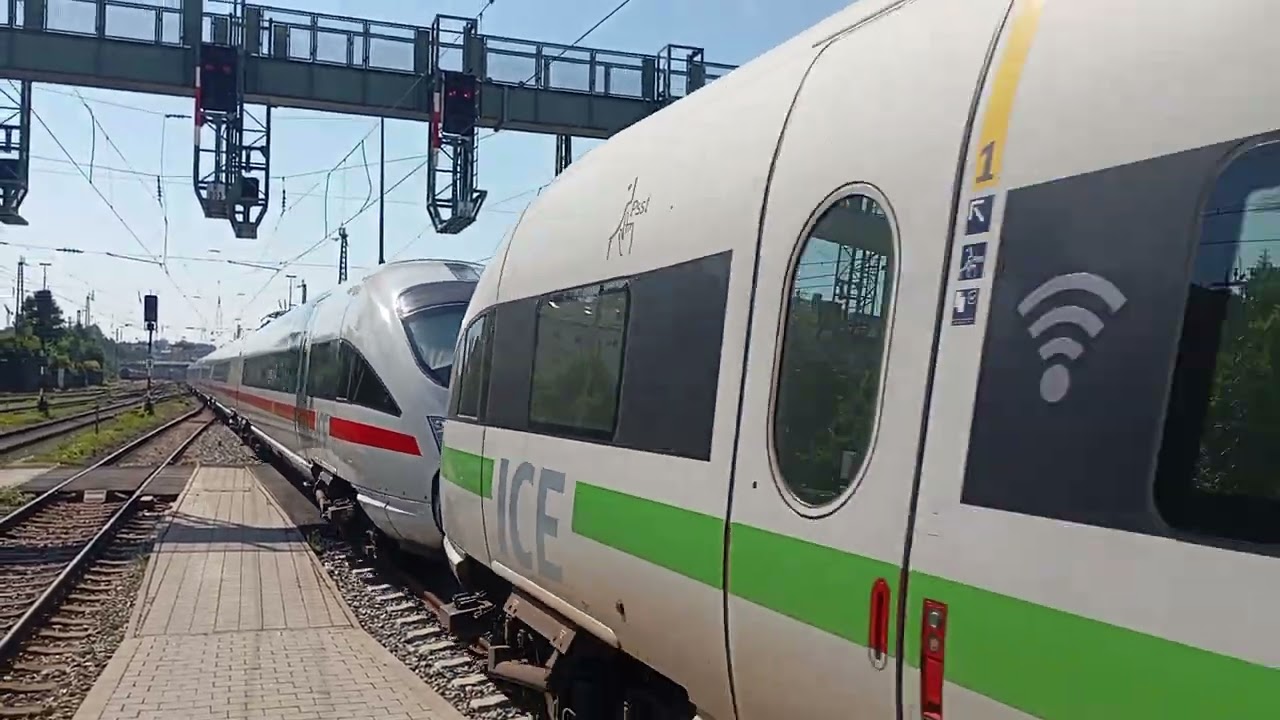 Dankeschön an TF für die nette Unterhaltung und Makro ICE 90 nach Hamburg Altona über Nürnberg 