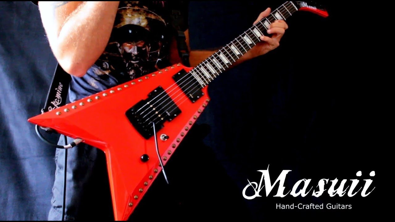 Masuii Guitars - K.K. Downing guitar Hamer K.K. Mini V Replica - 2 Demo