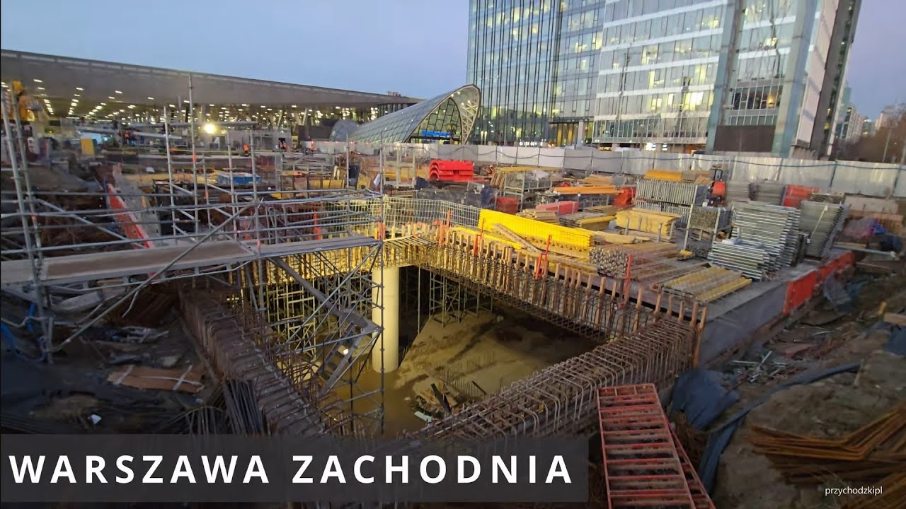 Warszawa / Warsaw Przebudowa Dworca Warszawa Zachodnia - budowa tunelu Warsaw West Railway Station
