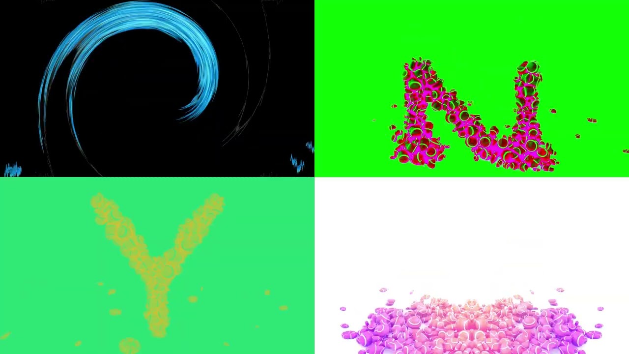 Learn ABC's (Random Letters) with 3D Colorful Candies Sponsored By Gamavision Csupo