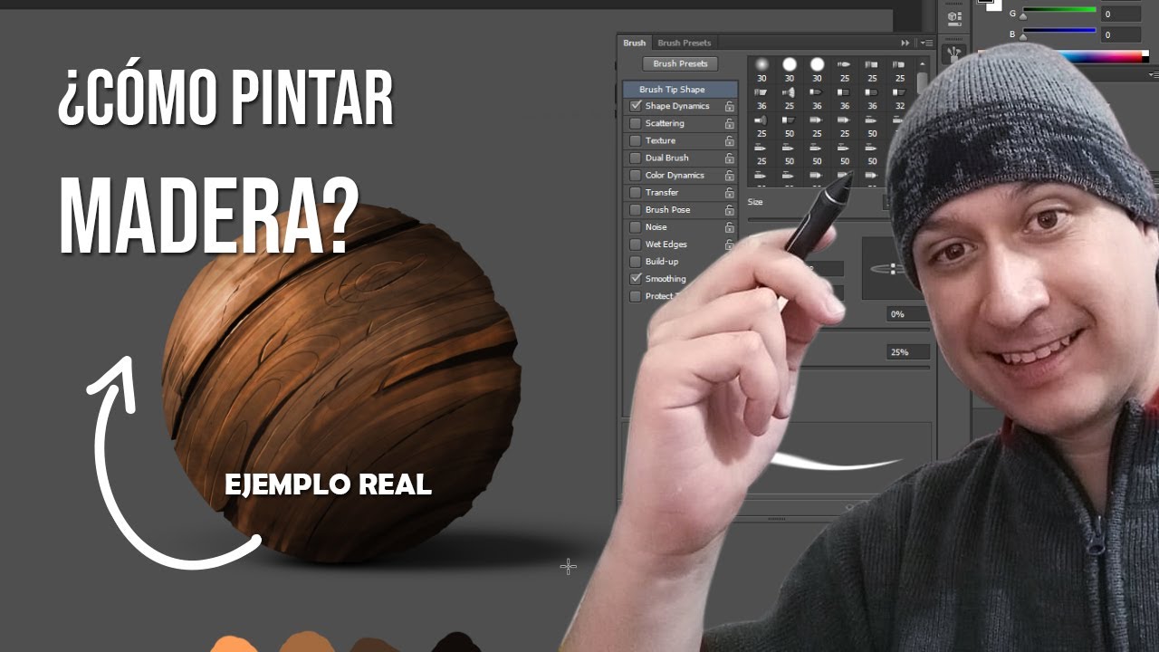 Cómo pintar Madera Realista en Digital🪵🪵🪵 – Técnica Fácil y Eficaz - TIPS y Tutorial