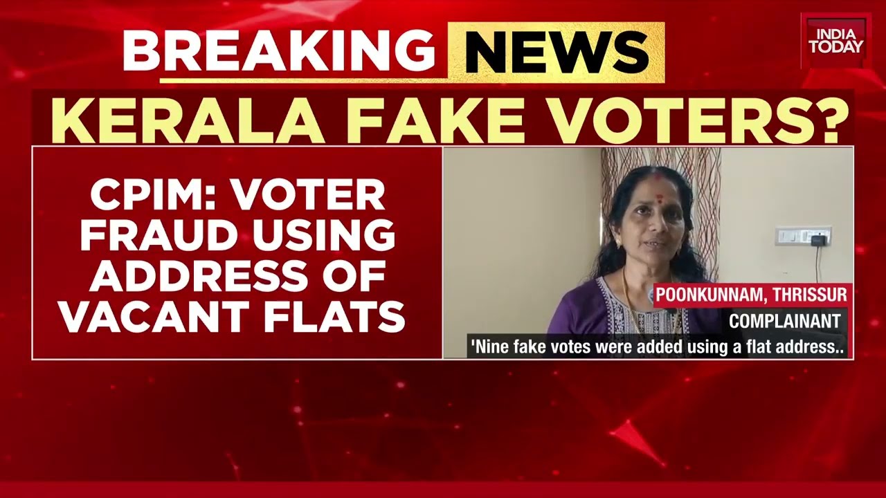 Thrissur Voter Fraud: Nine Votes From One Address Spark Controversy | India Today News