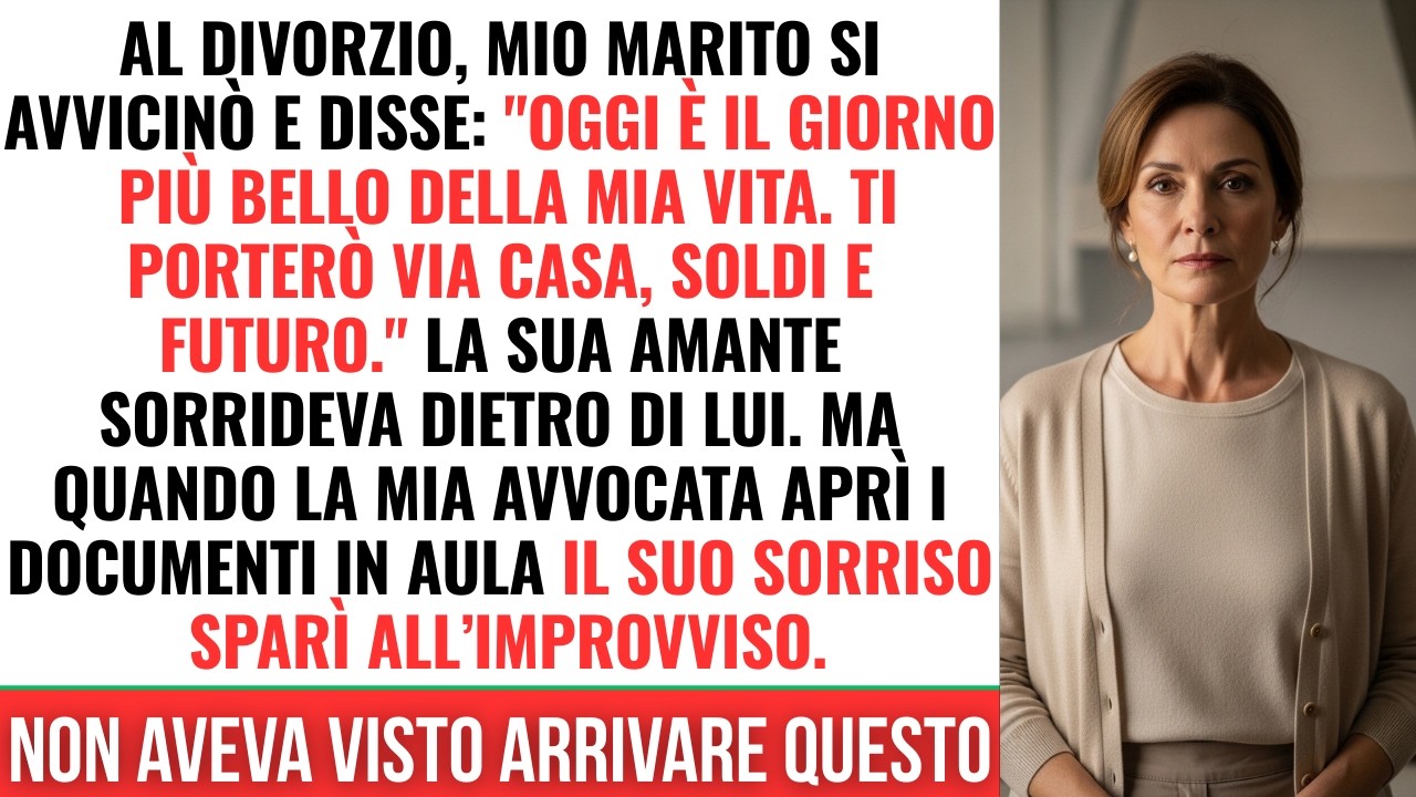 Al divorzio lui era sicuro di vincere… ma quando l’avvocata ha aperto i conti, tutto è cambiato