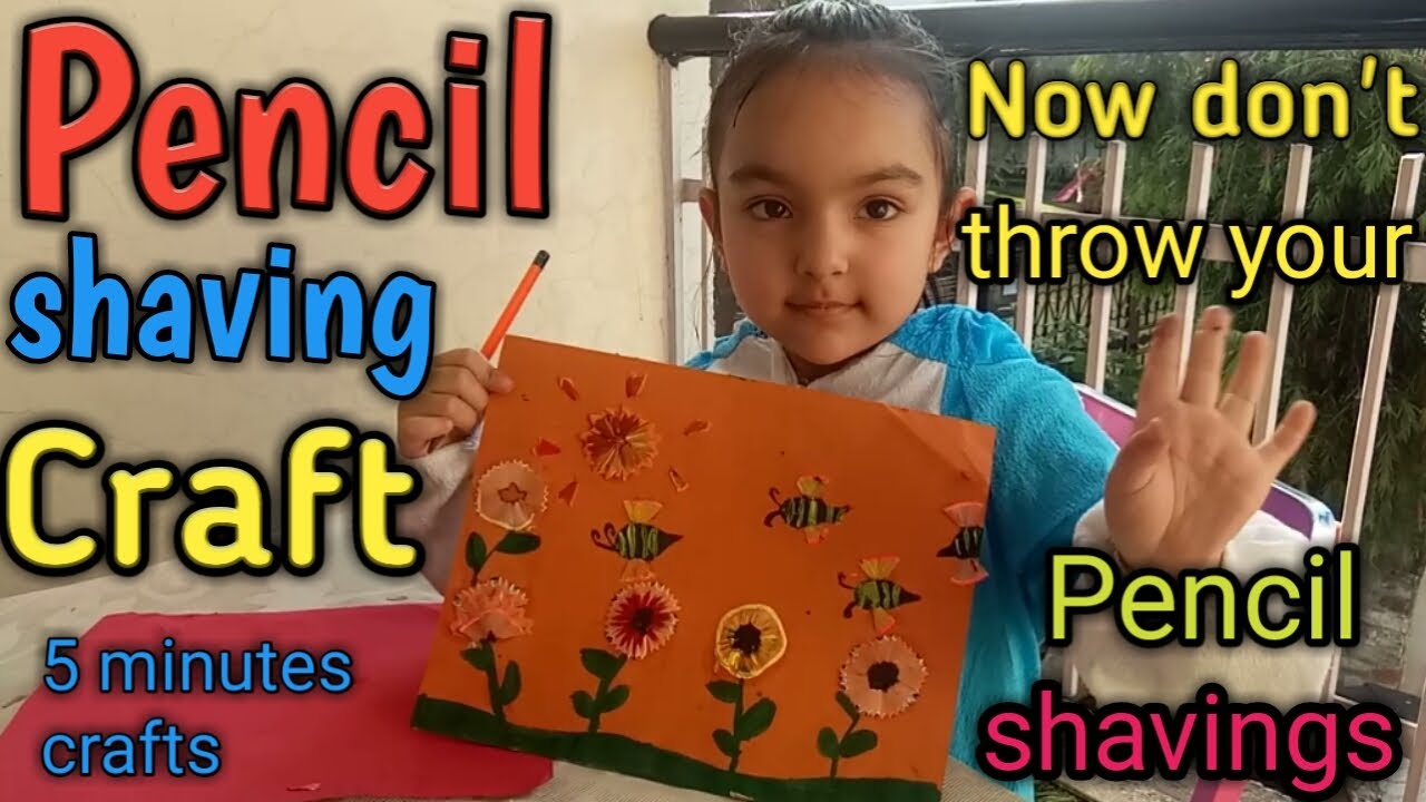Angel Nayra's 5 Minute Pencil Shaving Craft|Best Out of Waste