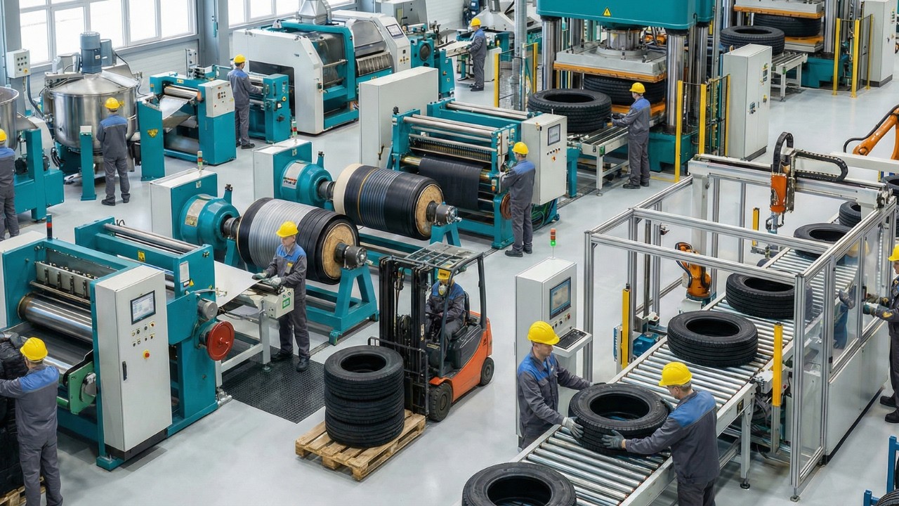 How TIRES Are Made: 8 Massive Steps Inside a Modern Factory (Rubber to Road)