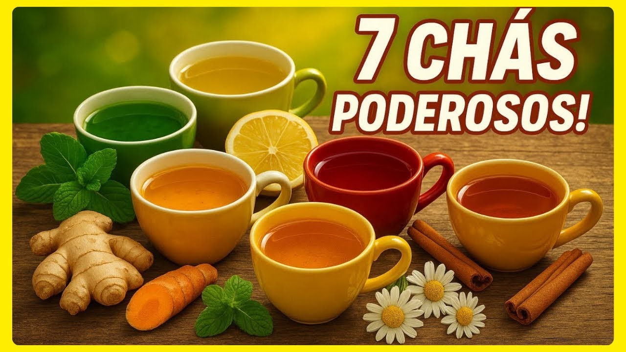 7 Ch&aacute;s Medicinais Que Limpam o Corpo e Fortalecem a Imunidade