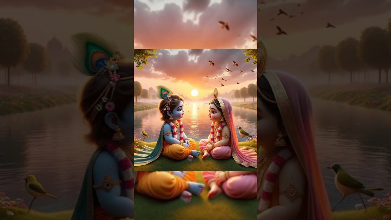 Jay shree radhe Krishna ki Love story🌼 so sweet radhe Krishna #shorts🙏💐