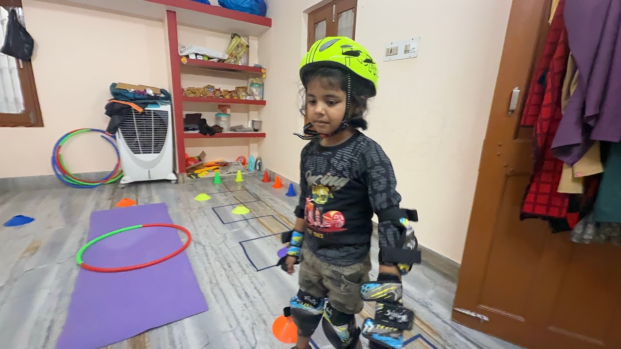 All Ring submit in cones Roller skating 🛼😍 special kid training #skating #patna #viral #shorts 