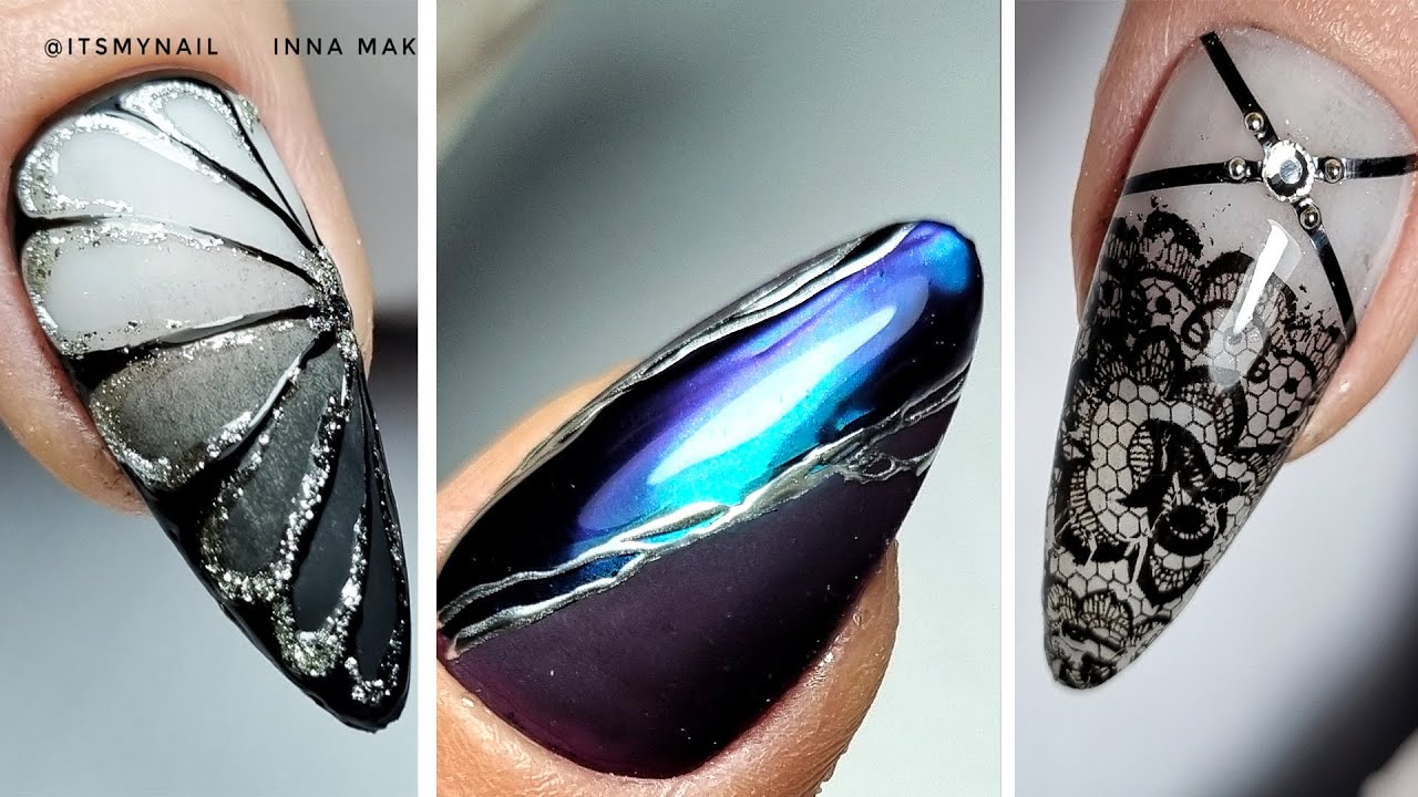 WOW!!!  BLACK Nail Design