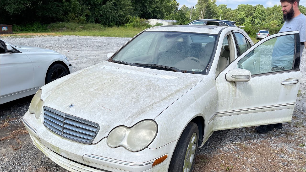 First wash in 4 years! Pressure washing satisfaction on this W203 C280