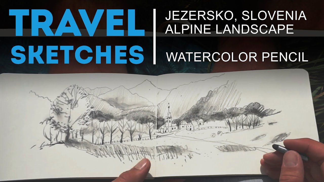 Travel Sketching with Watercolor Pencils