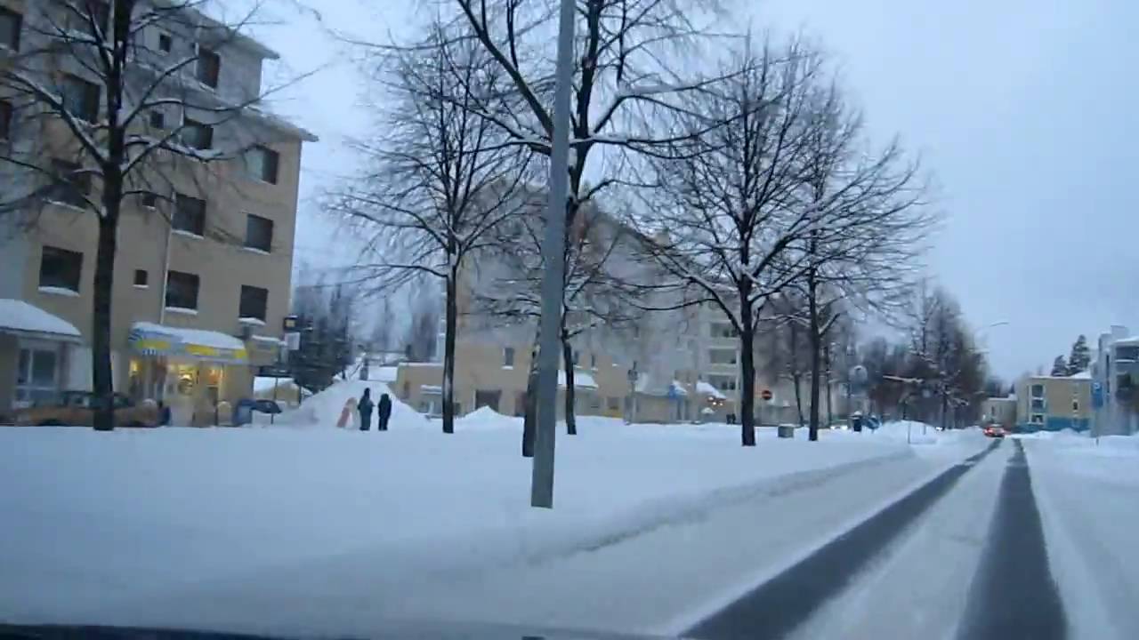 Kuopio, Finland, Petonen, Py&ouml;r&ouml;.MOV