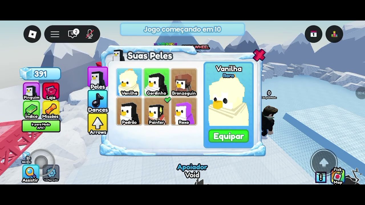 Tentando derrubar Penguins!