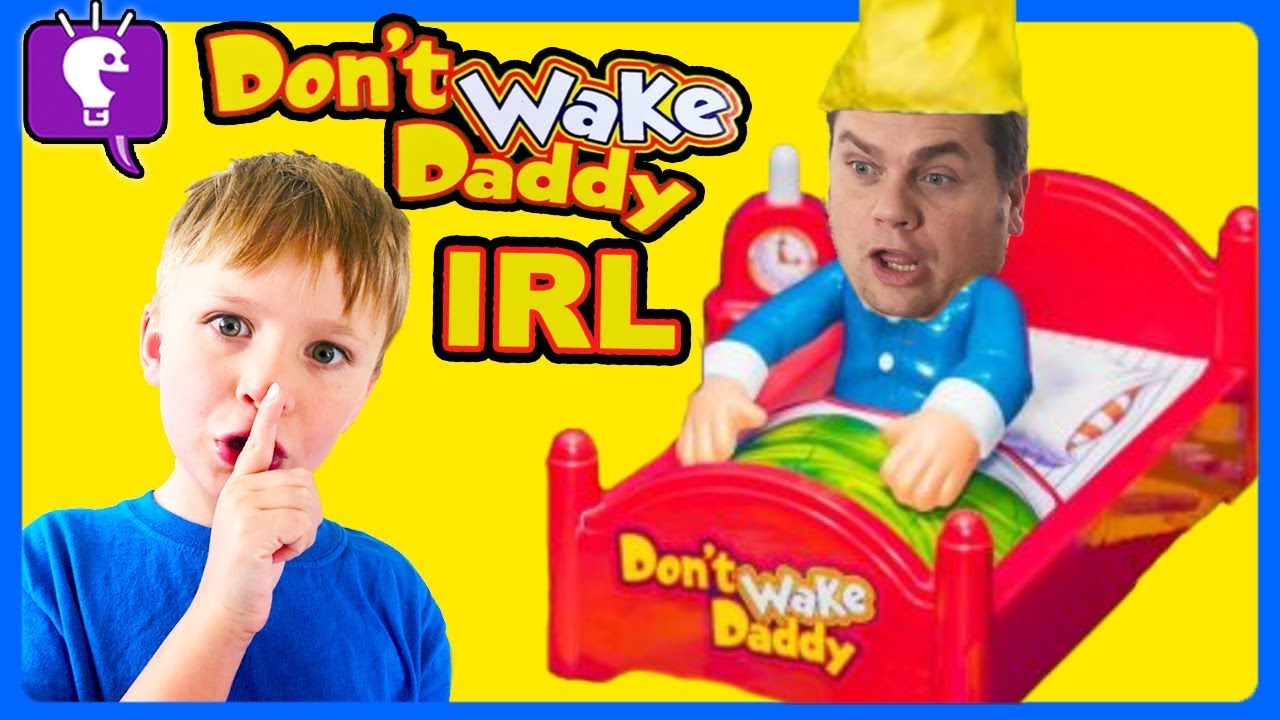 DON'T WAKE DADDY! IRL Family Game CHALLENGE for Kids with HobbyKidsTV