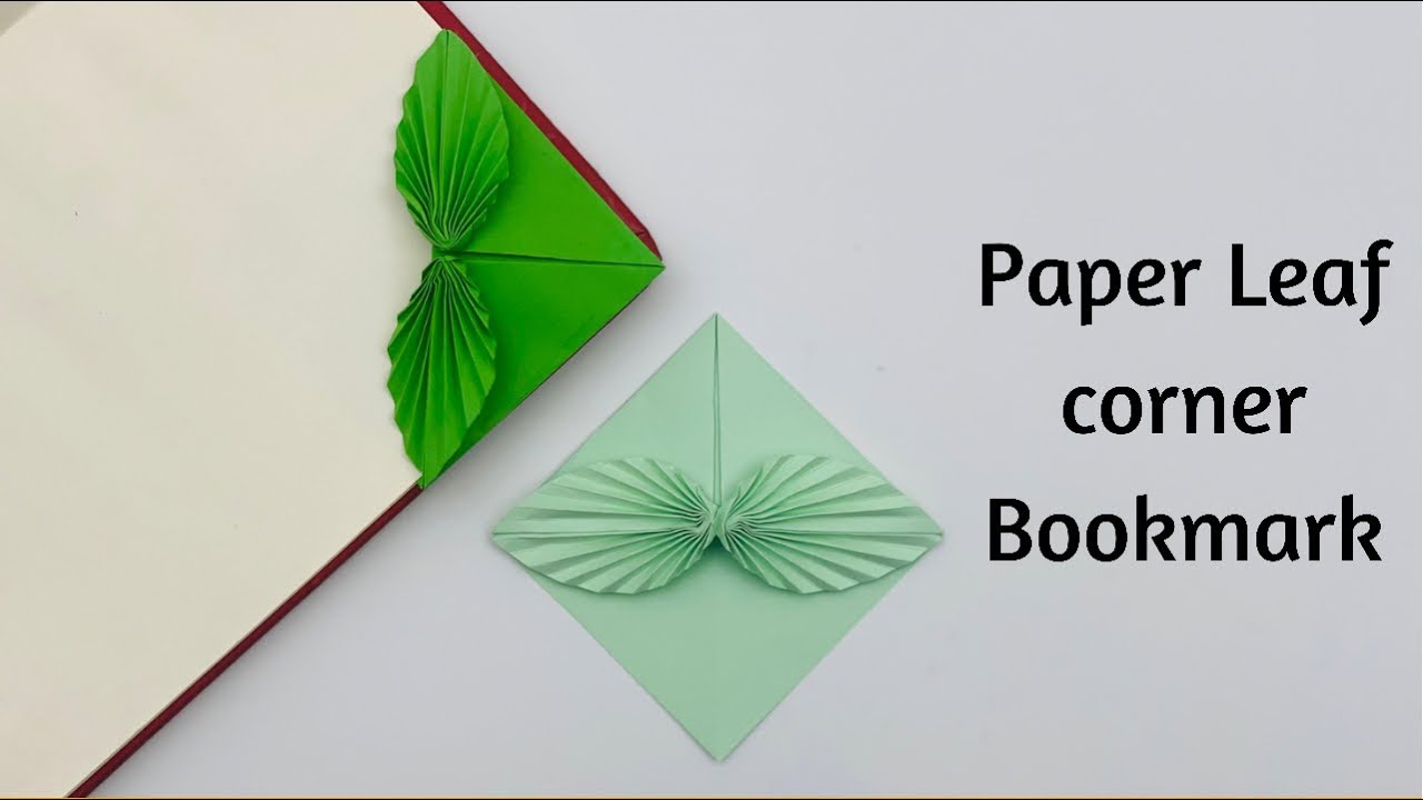 DIY Paper LEAF Bookmark!!! Paper Crafts For School / Origami Bookmark / Paper Craft / origami Leaf