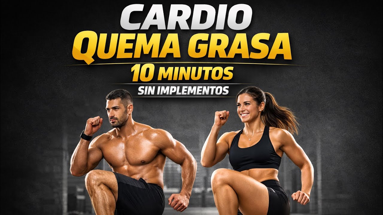 Cardio Quema Grasa en 10 Minutos (Sin Implementos).