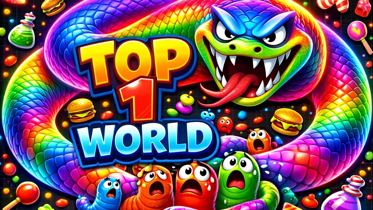 TOP 1 WORLD 😱 | Giant Snake Gameplay 🐍🔥 | Worms Zone.io New Record Hindi EP. 07