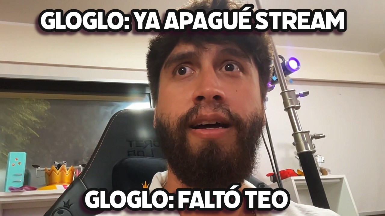GLOGLO CANCELA SU EVENTO Y APAGA SU STREAM PORQUE TEO LLEGÓ TARDE AL EVENTO