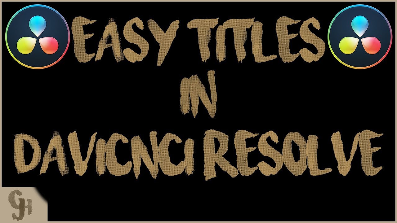 How to Add Titles in Davinci Resolve 15 \\ Fusion Compositions