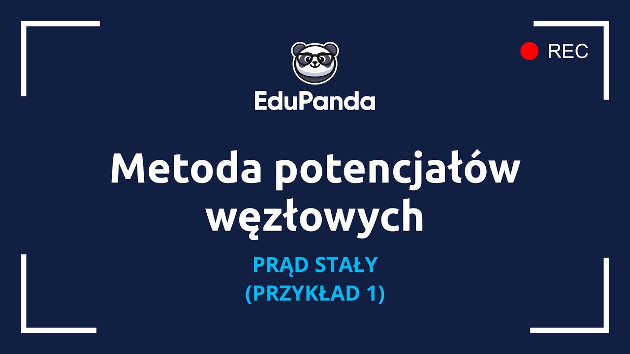 Metoda potencjałów węzłowych - prąd stały - przykład 1