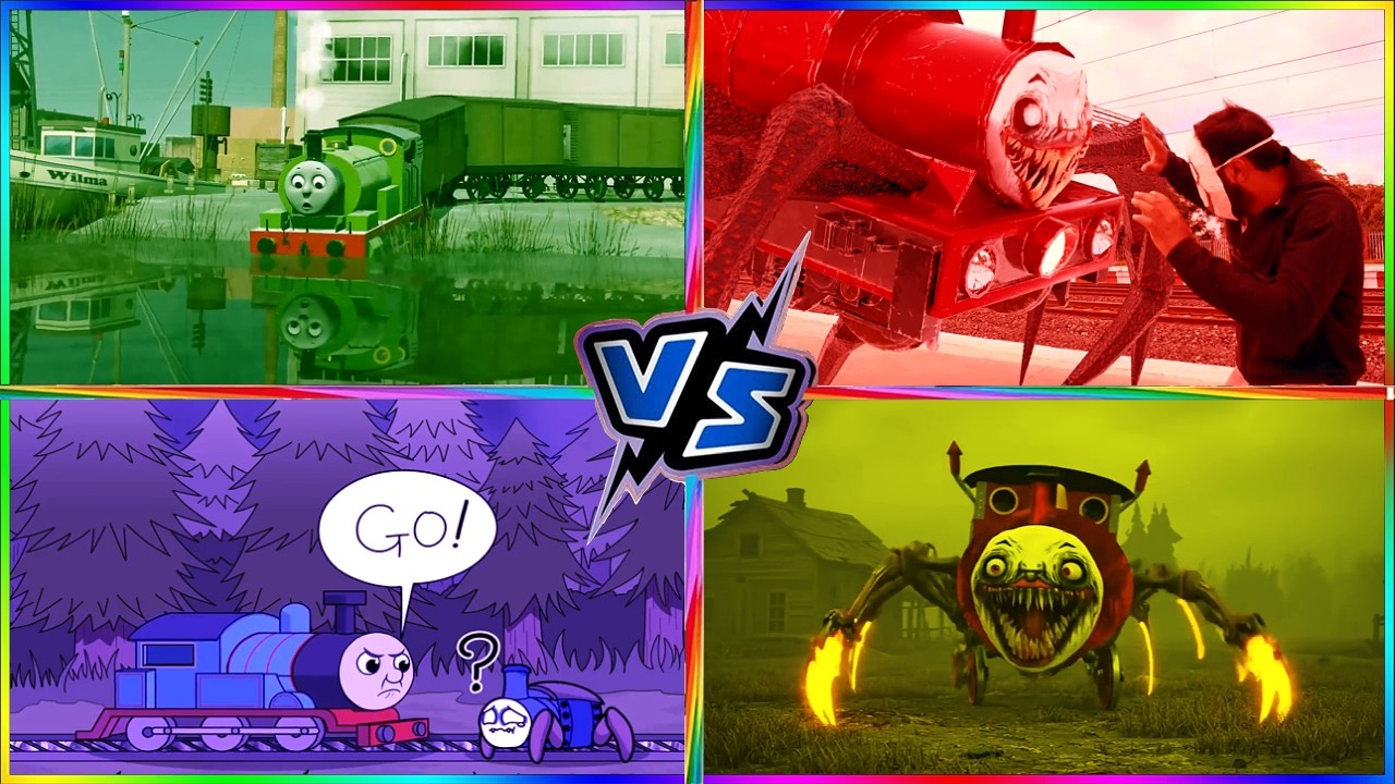 Mutant Train Monster 🆚 Friendly Engine Tiles Hop Showdown Tiles Hop Edm Song#54