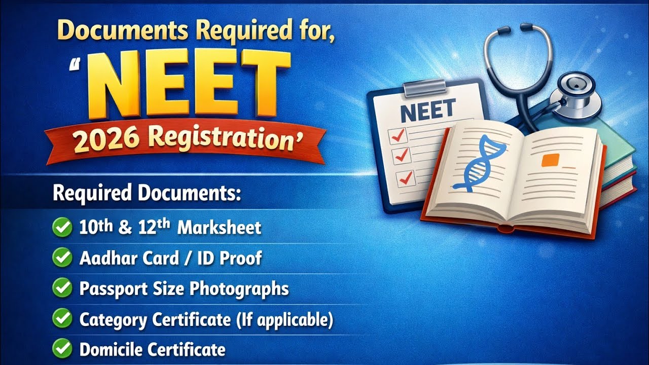 NEET 2026 Registration Documents List | Complete Required Documents Guide | Be prepared