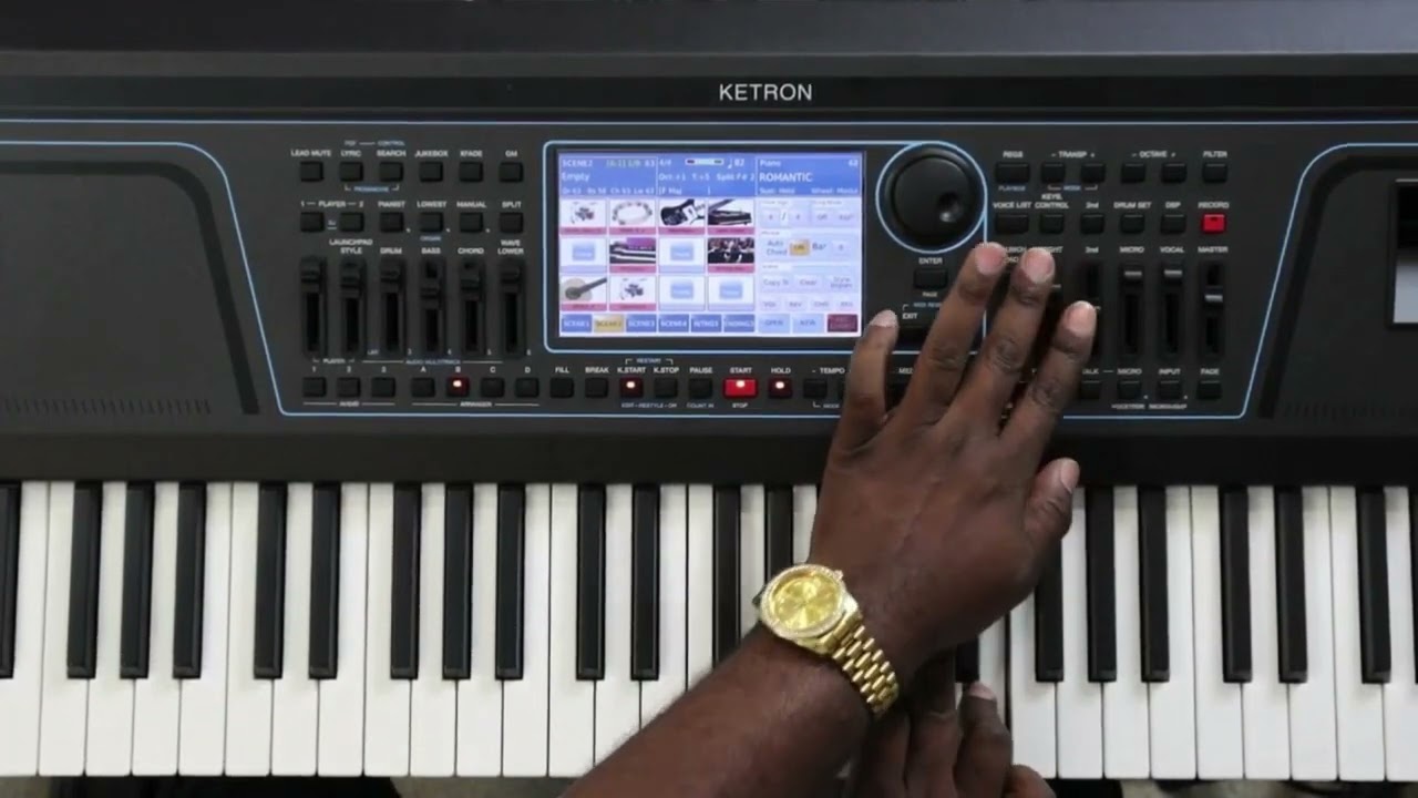 KETRON SD9 Pro AjamSonic Chord Looper feature in LAUNCHPAD