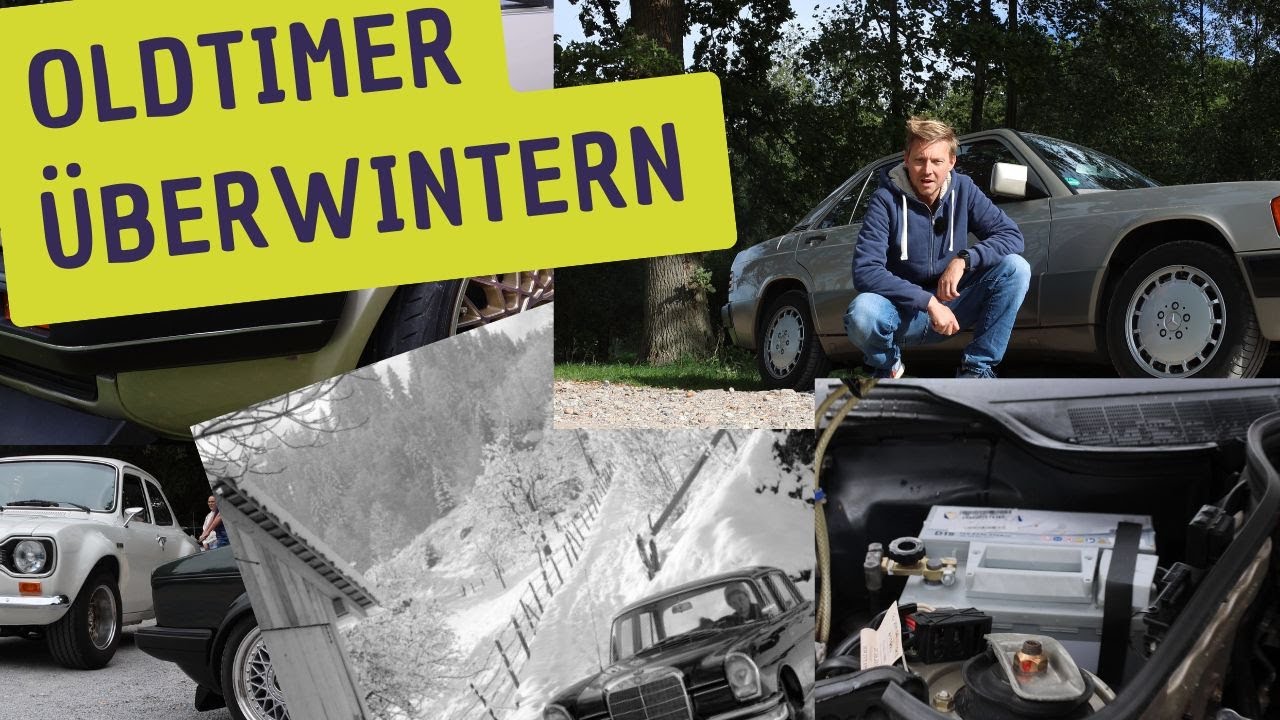 Oldtimer winterfest machen In die Garage stellen Youngtimer einlagern