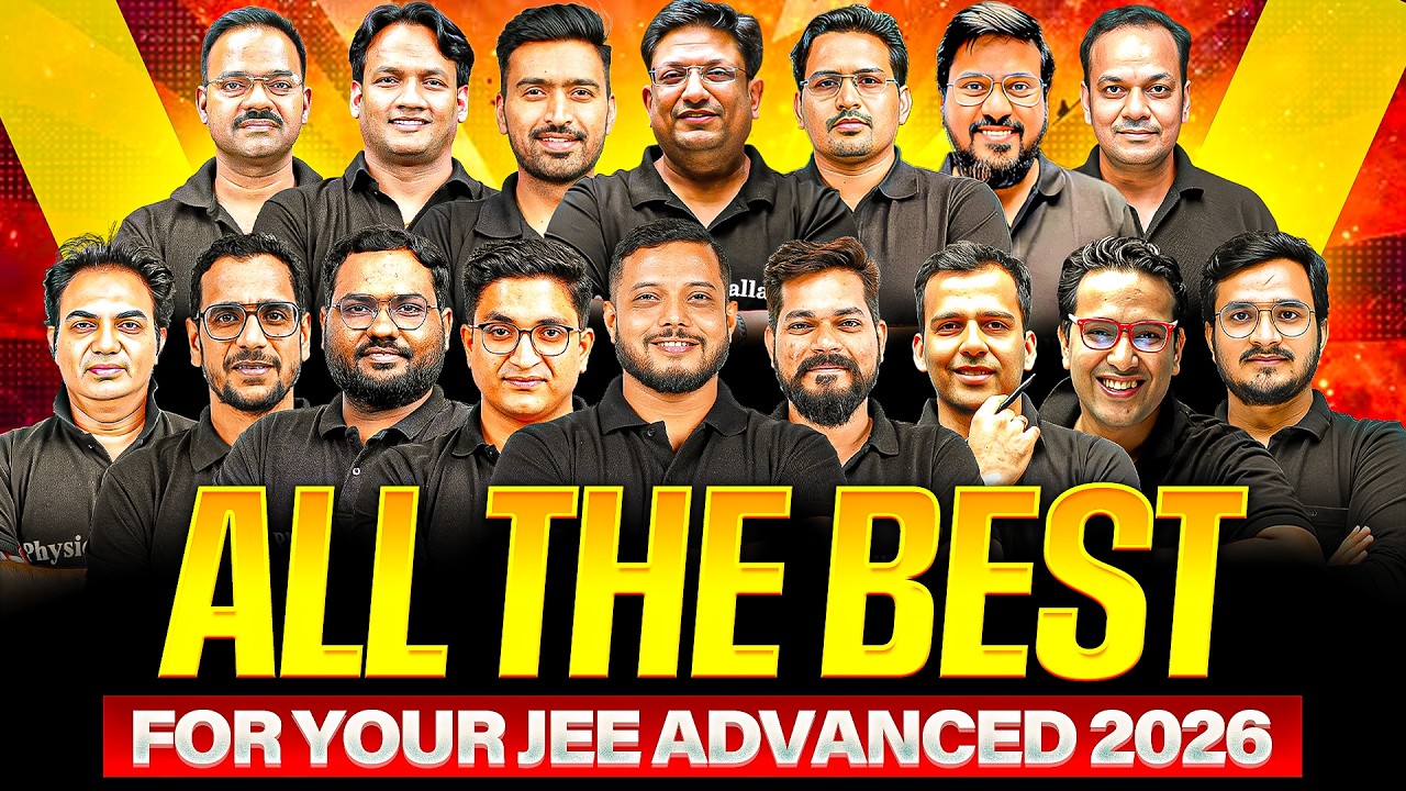 ALL THE BEST BACCHHOO for JEE Advanced 2026💥 EXAM में PHOD कर आना है 💪🏼