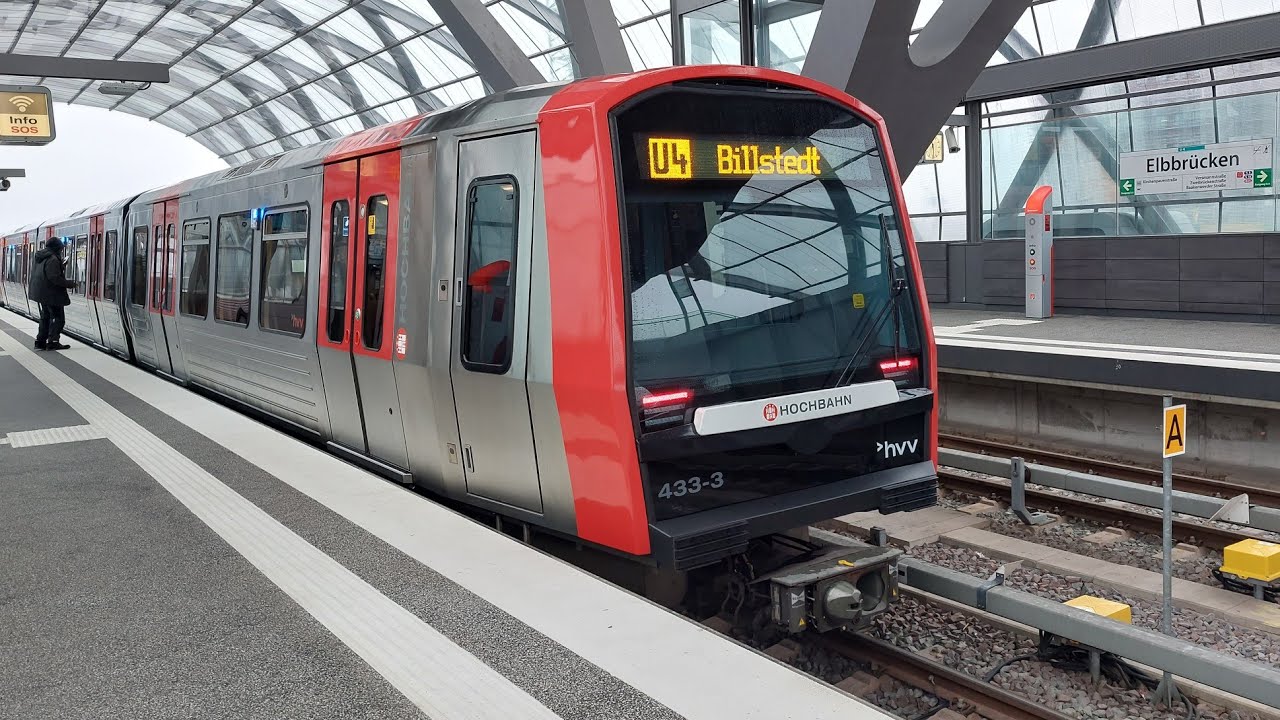 Mitfahrt in der U4 von Elbbrücken bis Billstedt in der DT5 mit JimmyU8