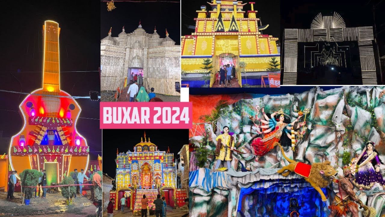 बक्सर में कुछ ऐसा बना मां का भव्य पंडाल 😲😲 ‼️Buxar Durga puja 2024 #buxar #durgapuja2024 #vlog