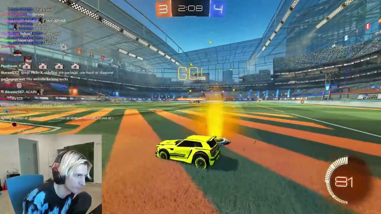 xQc и Джесси играют в Rocket League #48