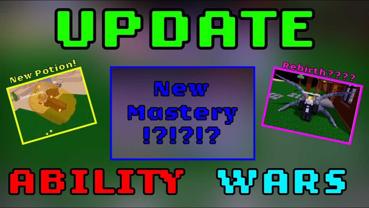 NEW MASTERY SOON?? Ability Expansion Update Showcase! (Ability Wars)