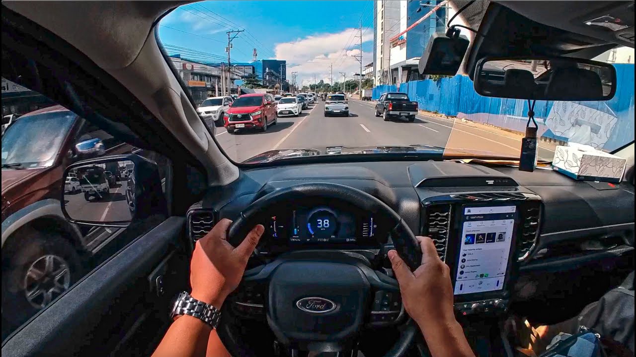 FORD RANGER SPORT 4X4 - POV DRIVING AT DAVAO CITY PHILIPPINES
