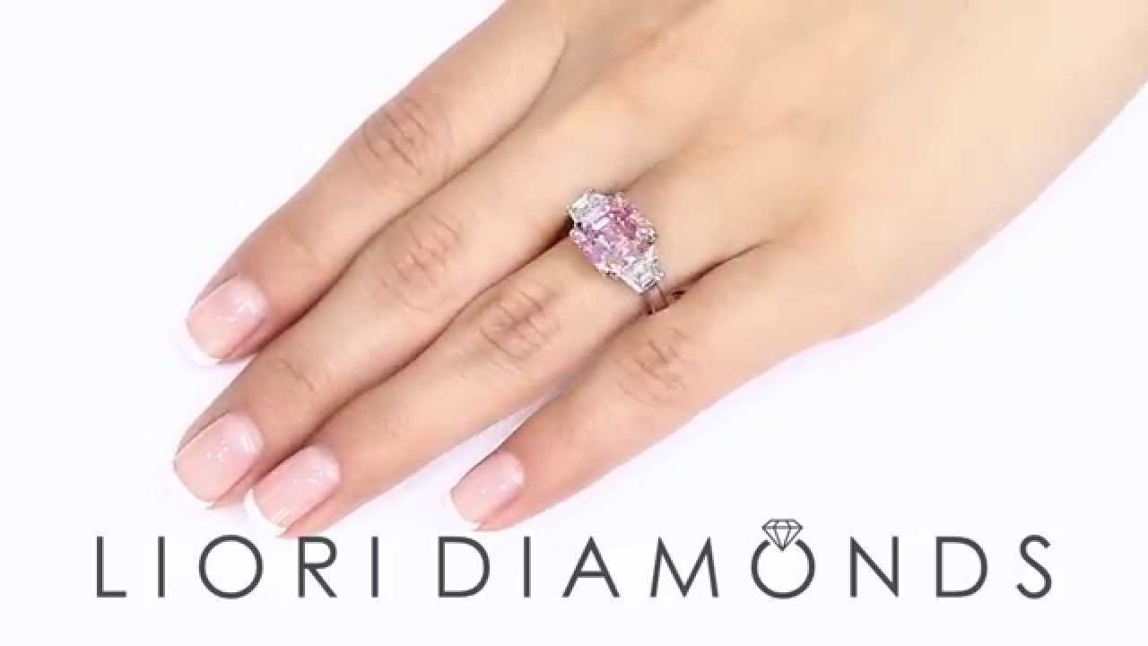 FD-681 - 5.68 Carat GIA Certified Fancy Intense Pink Diamond Engagement Ring in Platinum