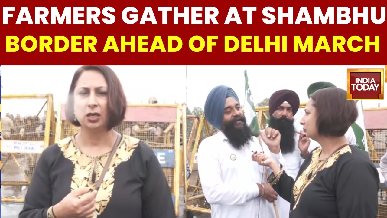 Ground Report From Shambhu Border: Punjab Farmers En Route to Delhi Stopped at Shambhu Border