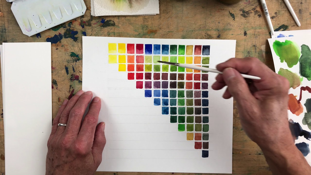 Farben mischen mit Aquarell